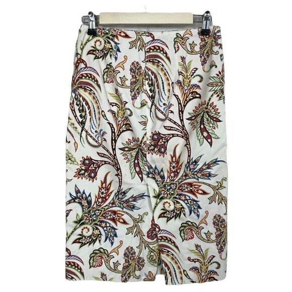 Zara Woman Size XS Paisley Midi Pencil Skirt‎ - Picture 2 of 5